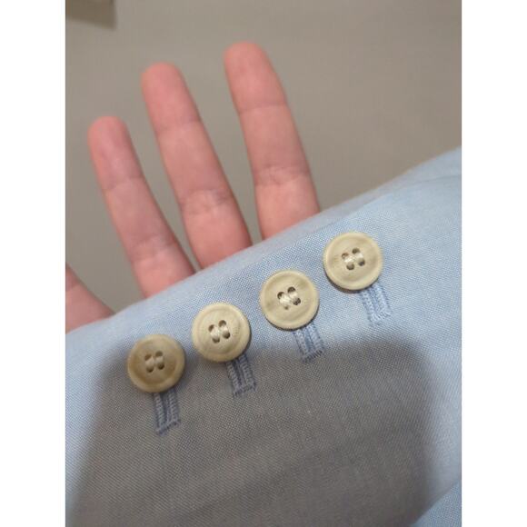 Eleventy Baby Blue Virginia Wool Blend Double Breasted Blazer - Picture 8 of 12